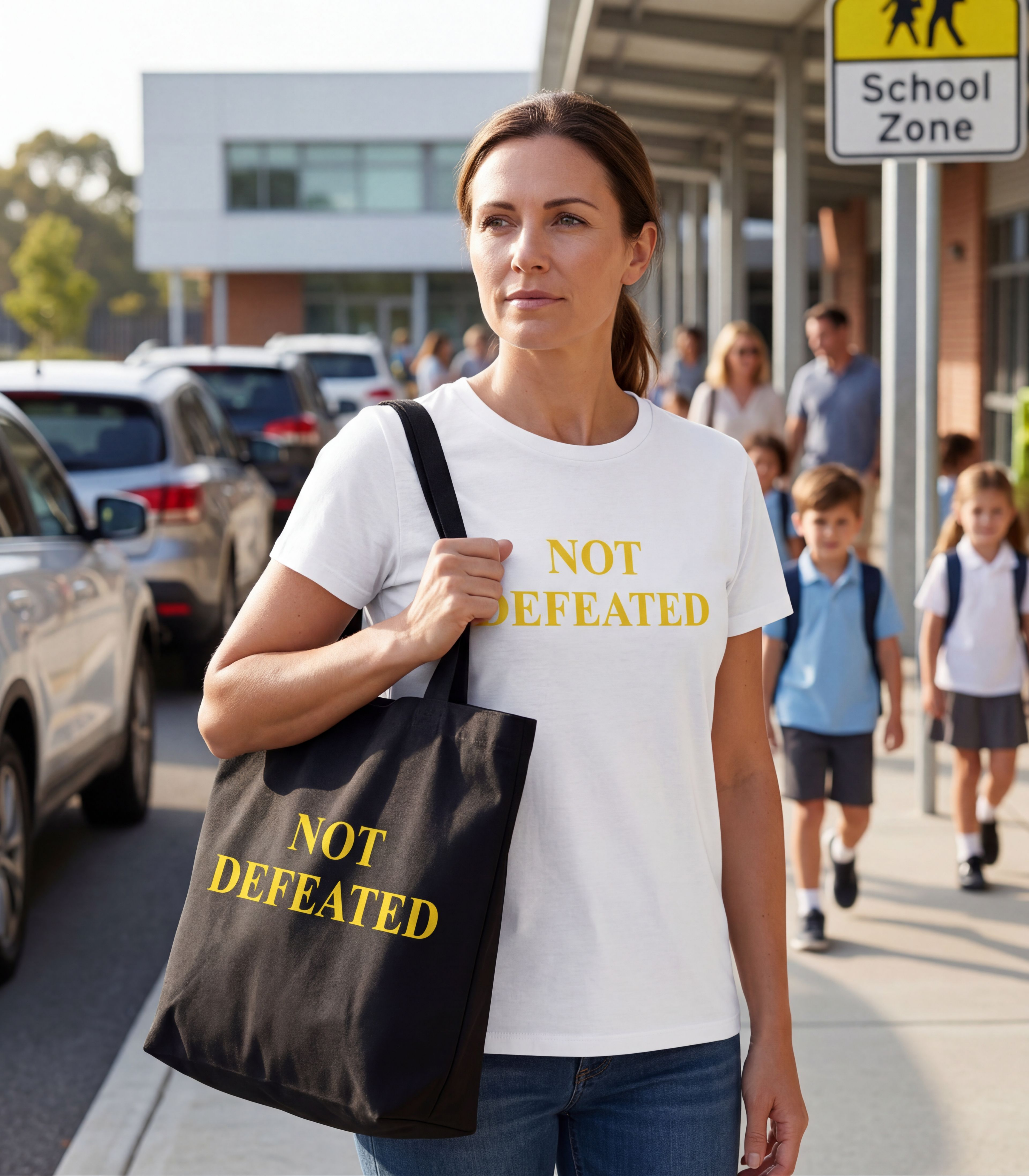 Not Defeated — Tote Bag