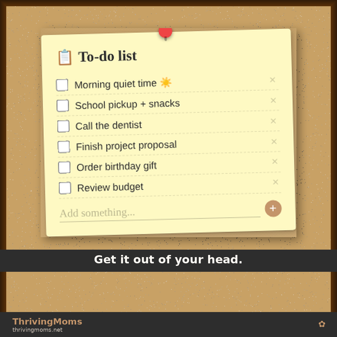 ThrivingMoms Cork Board Daily Planner