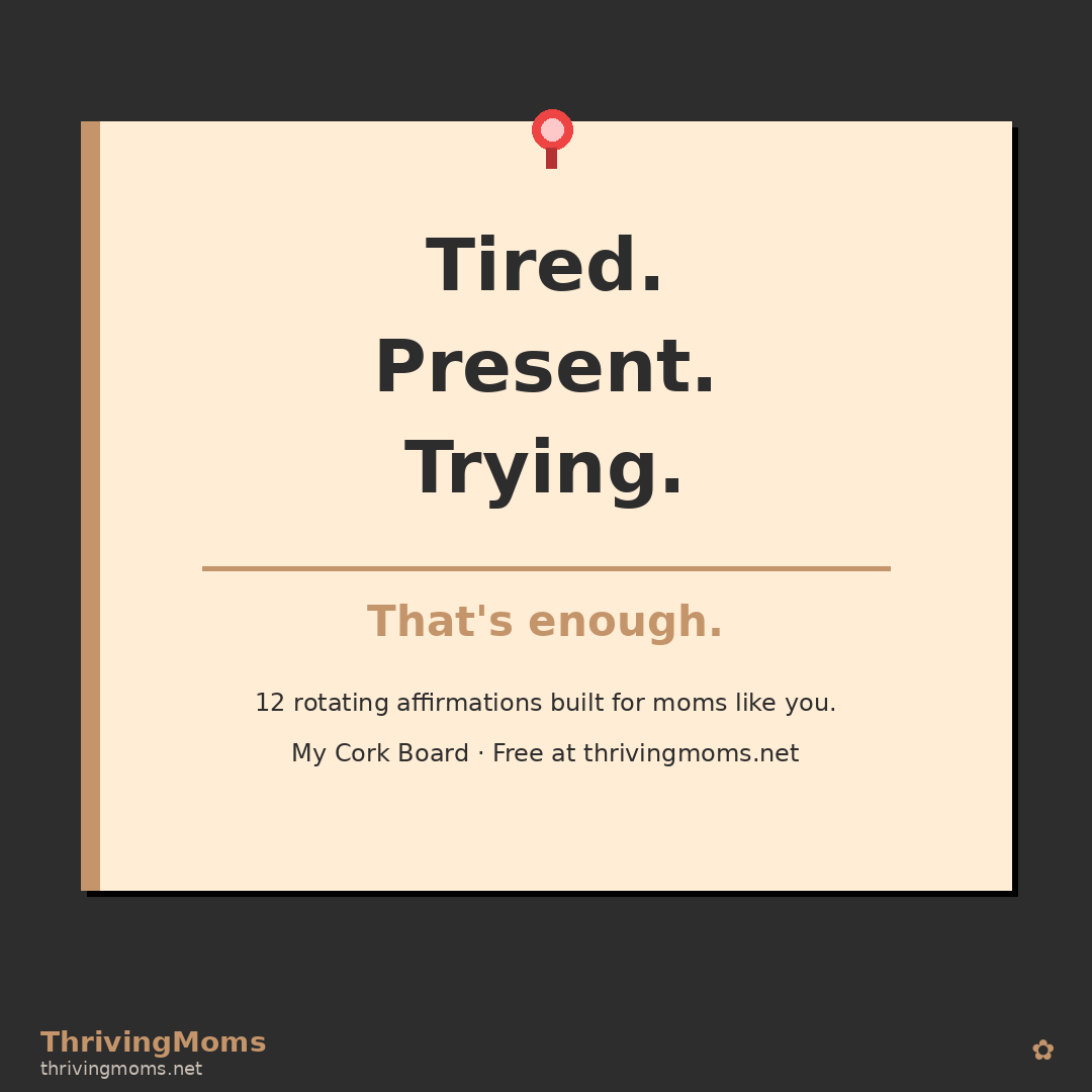ThrivingMoms Cork Board Daily Planner