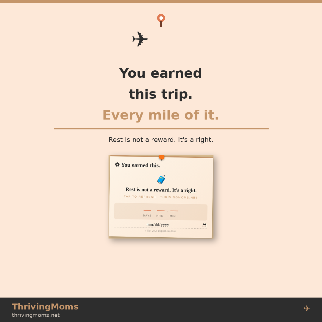 ThrivingMoms Travel Planner
