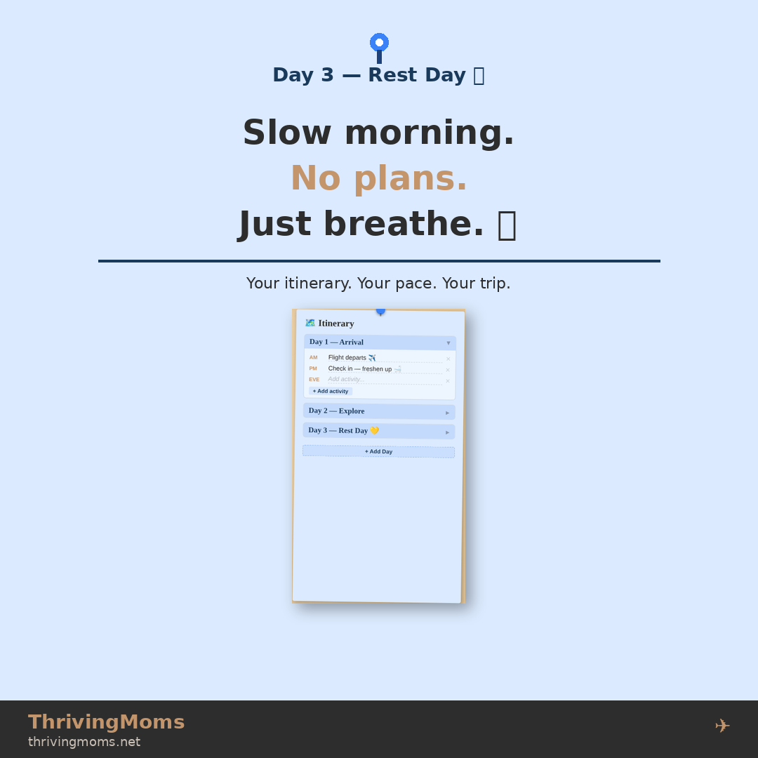 ThrivingMoms Travel Planner
