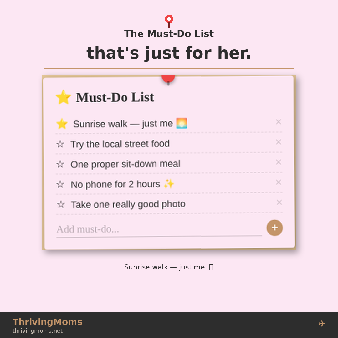 ThrivingMoms Travel Planner