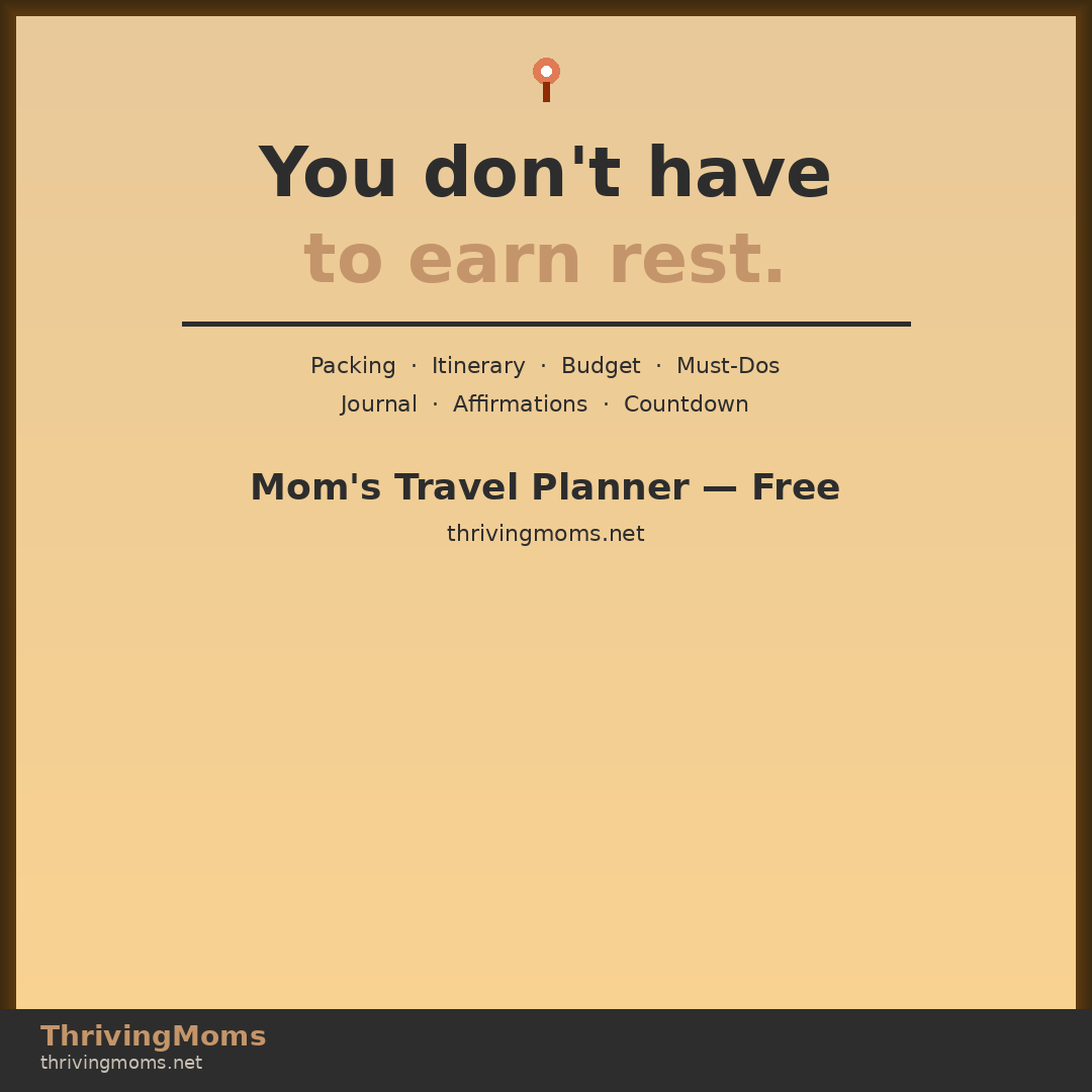 ThrivingMoms Travel Planner