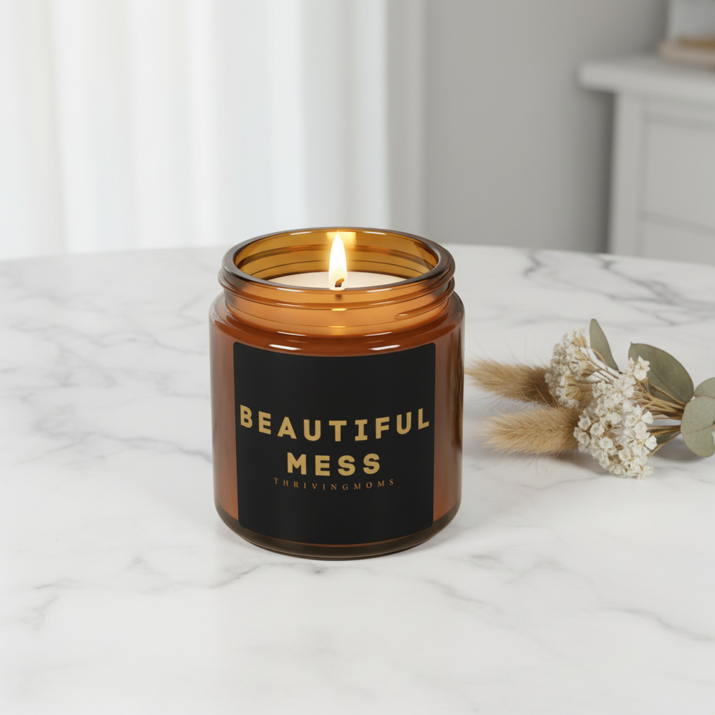 Beautiful Mess Candle – Marble Setting