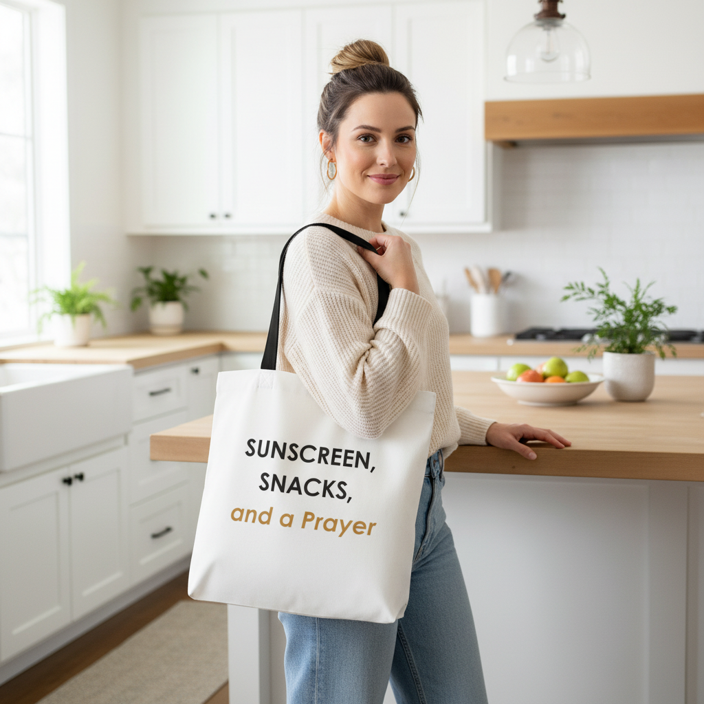 Black Handle Tote – Kitchen Mockup