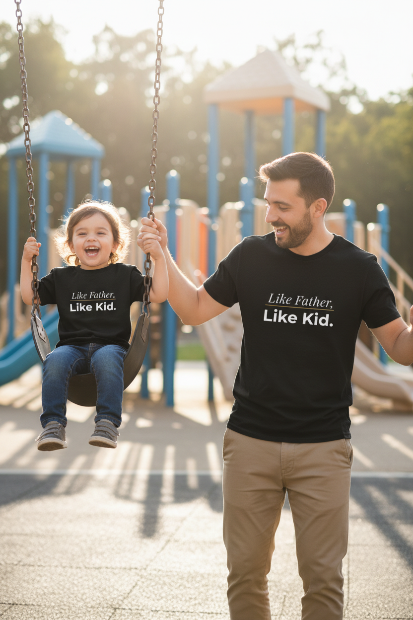Like Father Like Kid T-Shirt — Father & Child Matching Tee for father