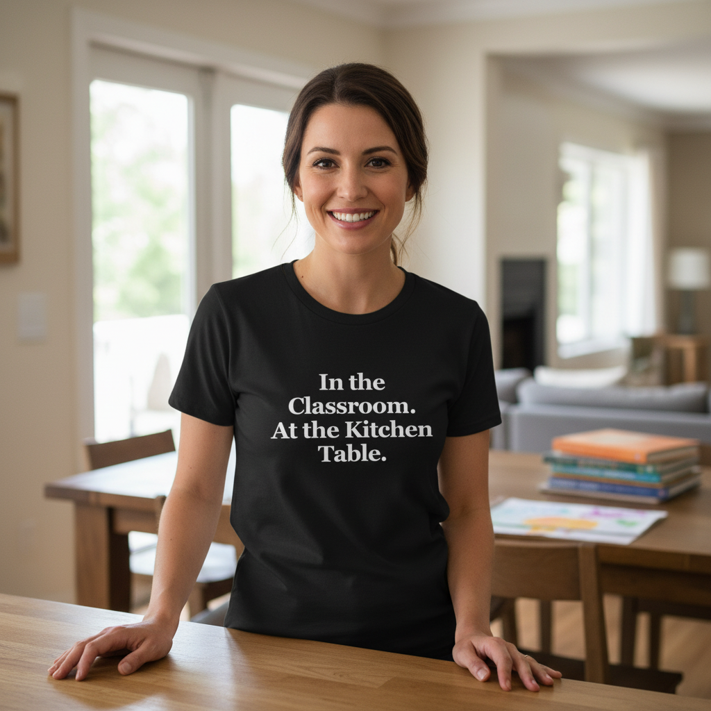 In the Classroom. At the Kitchen Table. — T-Shirt