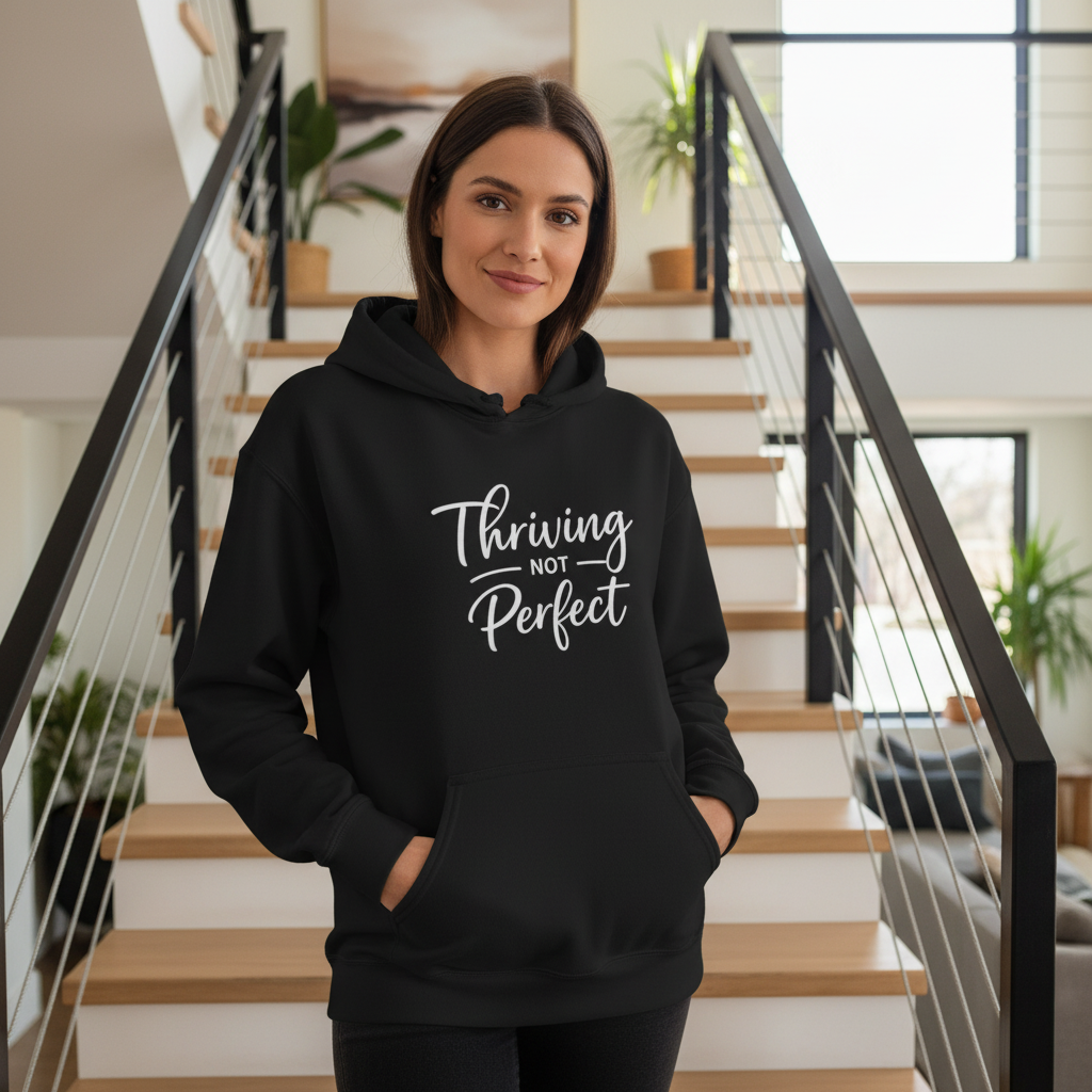 Thriving Not Perfect (Script) — Hoodie