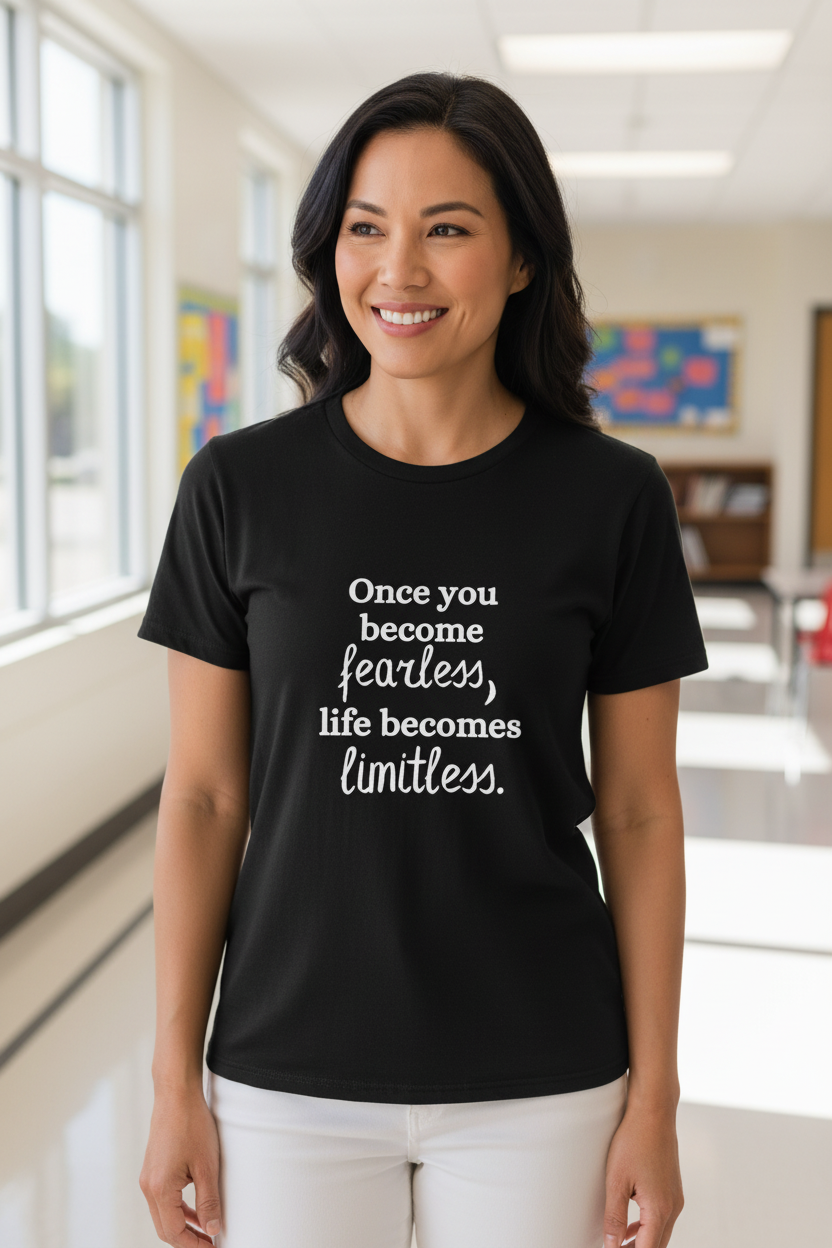 Once You Become Fearless, Life Becomes Limitless — T-shirt