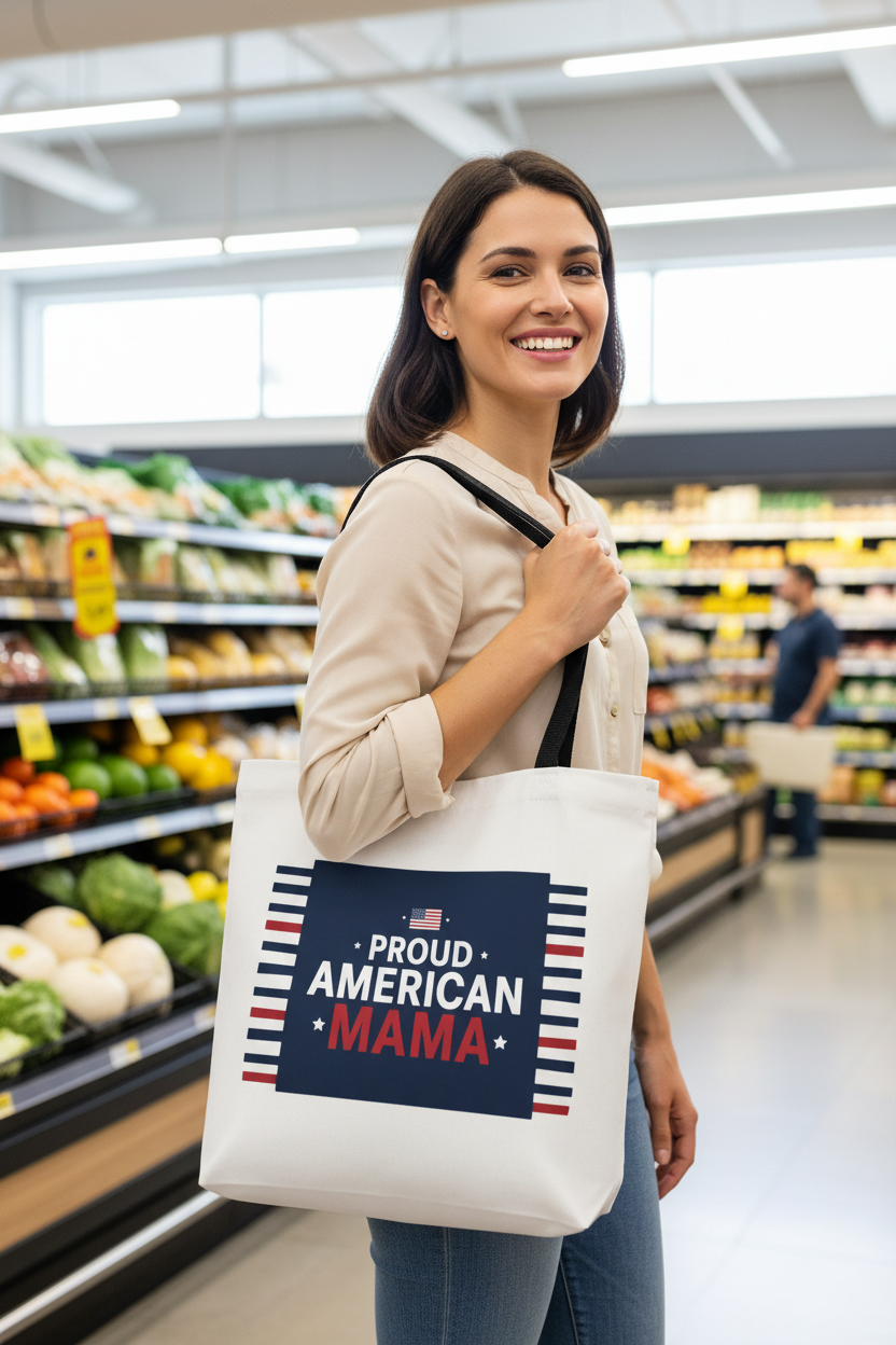 Black Strap Tote Bag Lifestyle Mockup