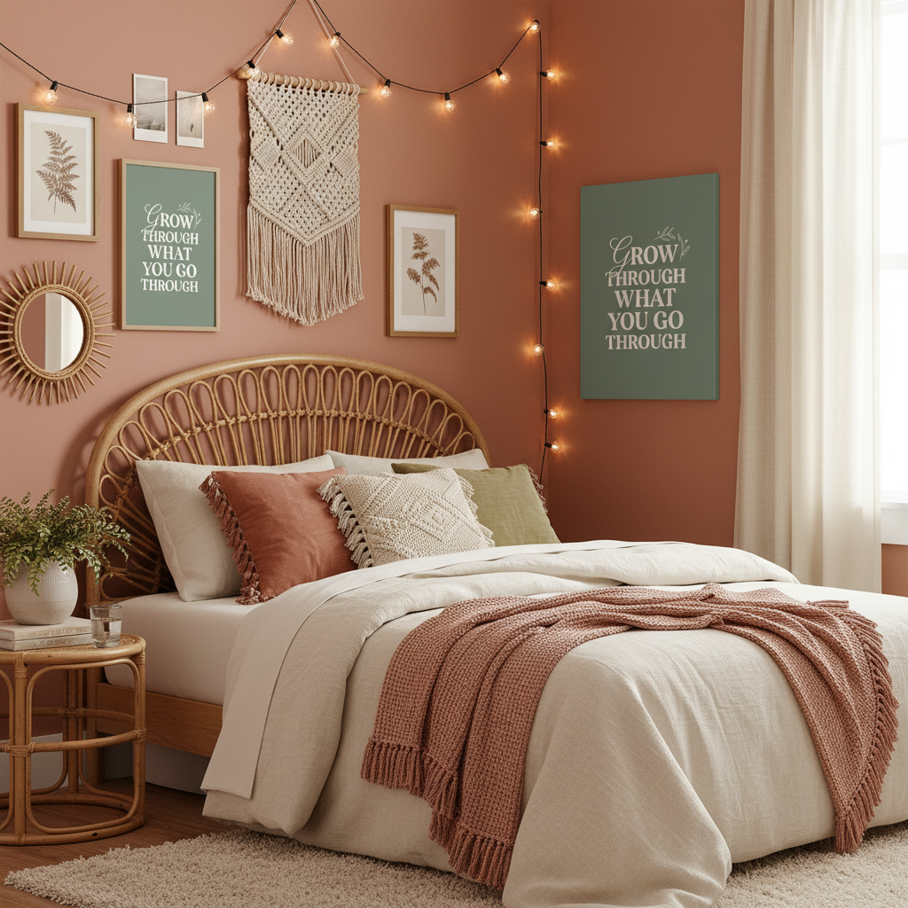 Boho Bedroom Mockup 1