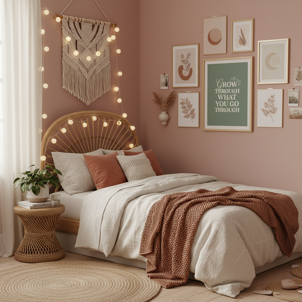 Boho Bedroom Mockup 3