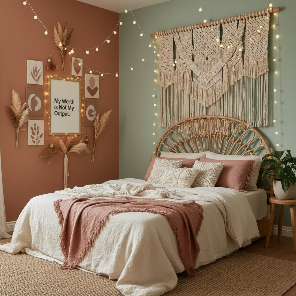 Boho Bedroom Mockup 4