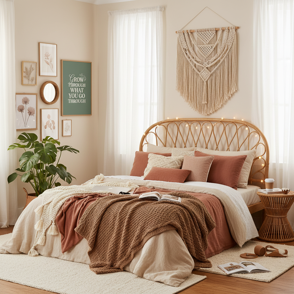 Boho Bedroom Mockup 4