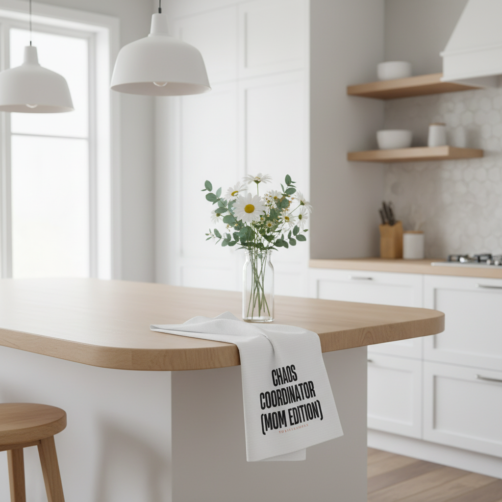 Chaos Coordinator Tea Towel – Kitchen Island