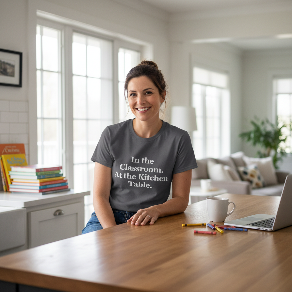 In the Classroom. At the Kitchen Table. — T-Shirt