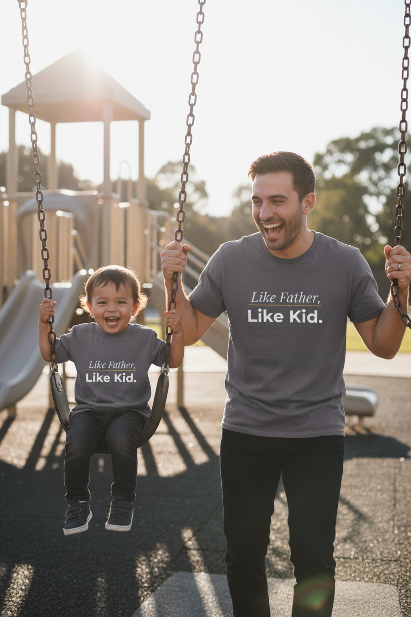 Like Father Like Kid T-Shirt — Father & Child Matching Tee for father
