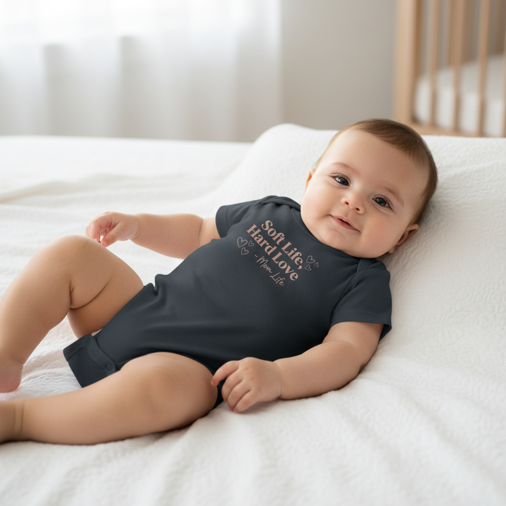 Charcoal Navy Onesie Lifestyle Mockup