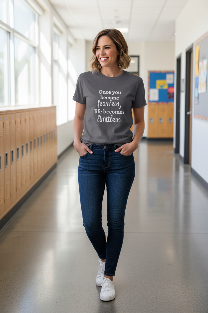 Once You Become Fearless, Life Becomes Limitless — T-shirt