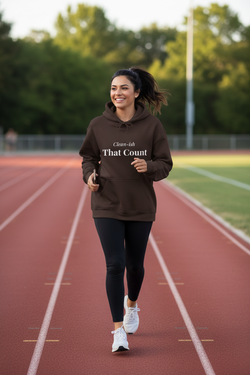 Dark Chocolate Hoodie Lifestyle Mockup