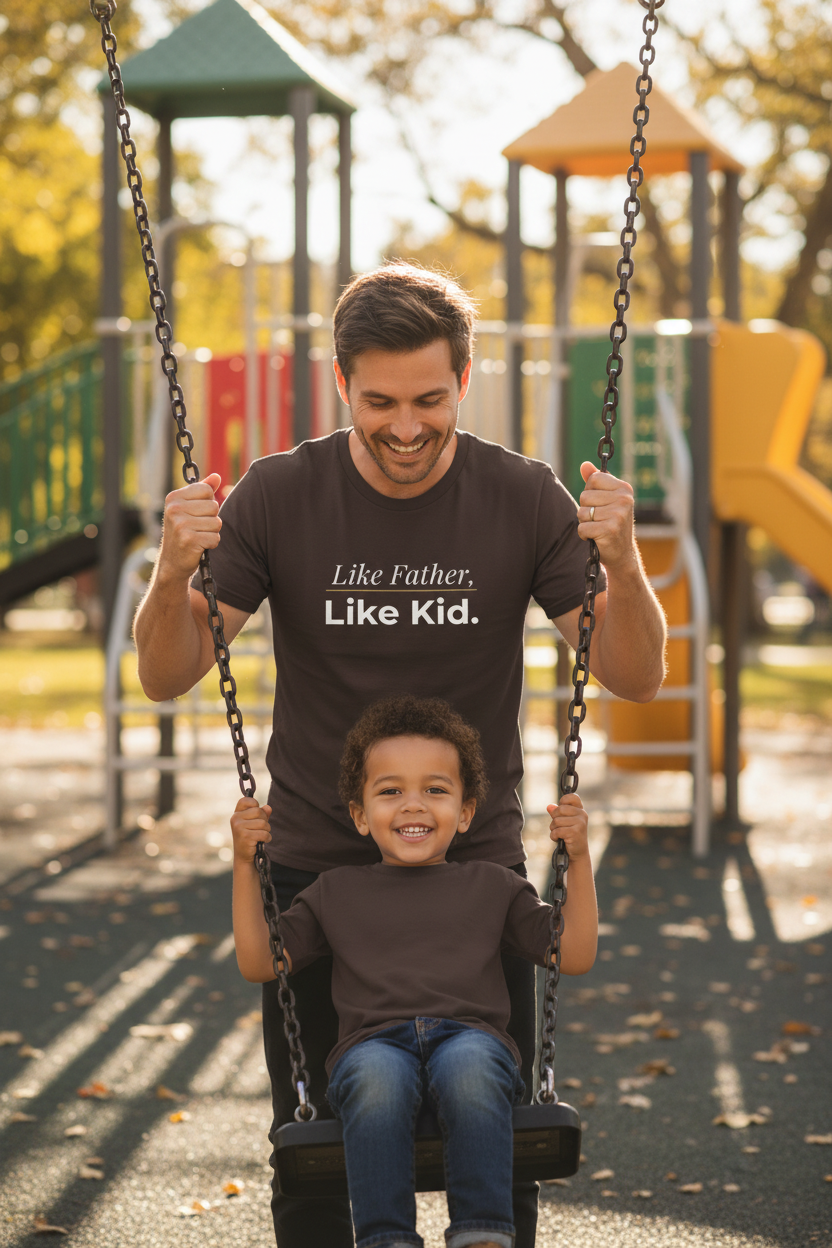 Like Father Like Kid T-Shirt — Father & Child Matching Tee for father
