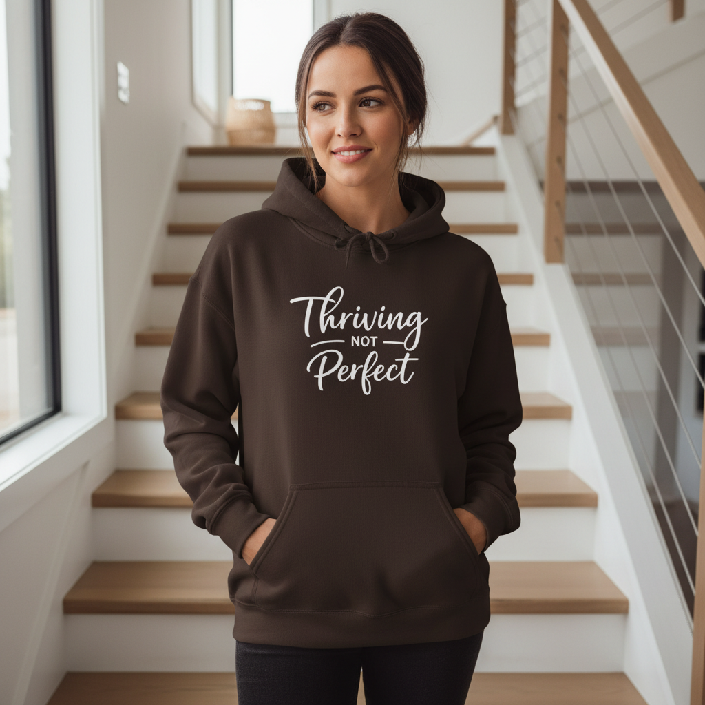 Thriving Not Perfect (Script) — Hoodie