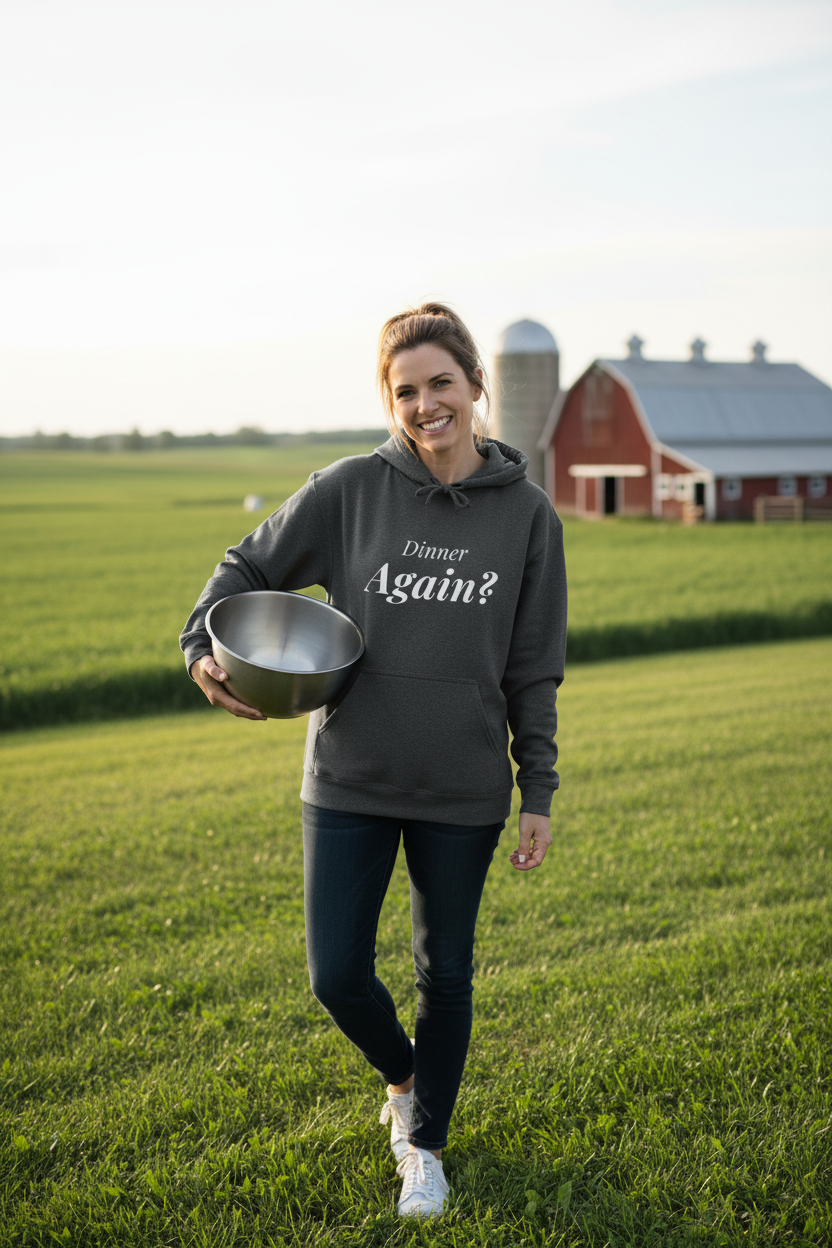 Dark Heather Hoodie - Farm Lifestyle