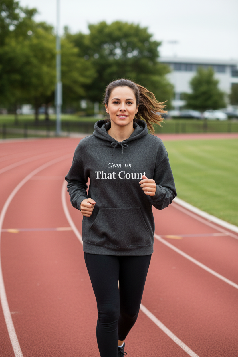 Dark Heather Hoodie Lifestyle Mockup