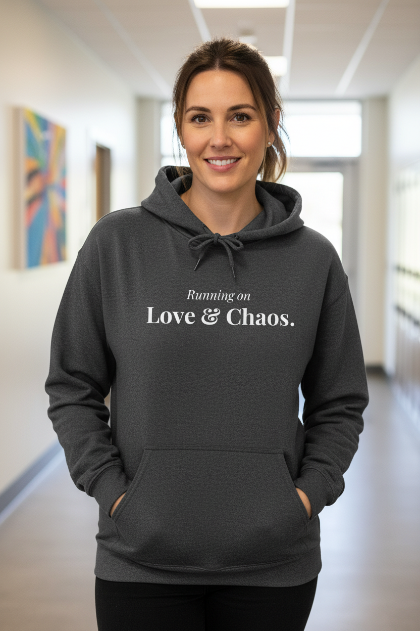 Dark Heather Hoodie Mockup
