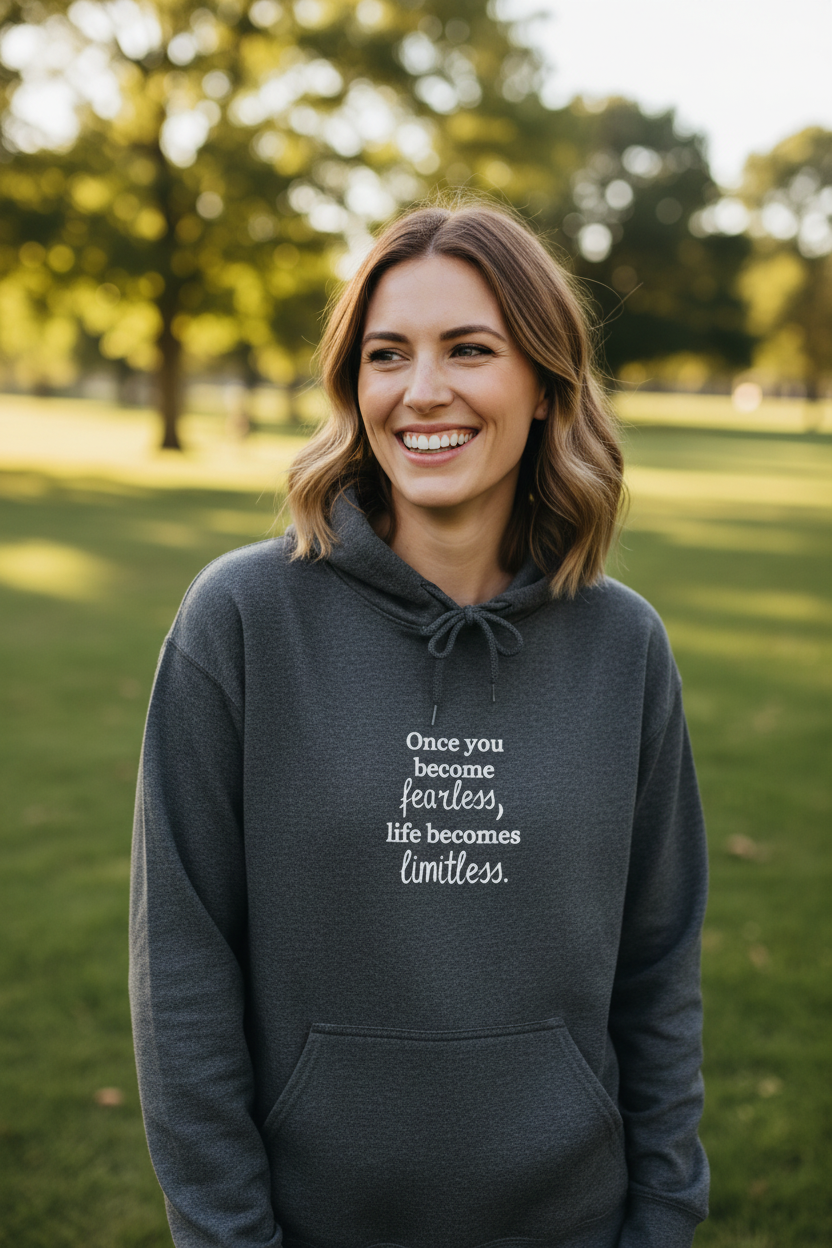 Once You Becomes Fearless, Life Becomes Limitless — Hoodie