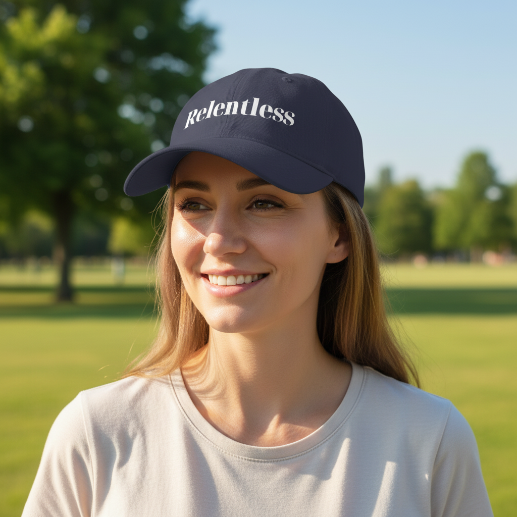 Dark Navy Relentless Cap Lifestyle