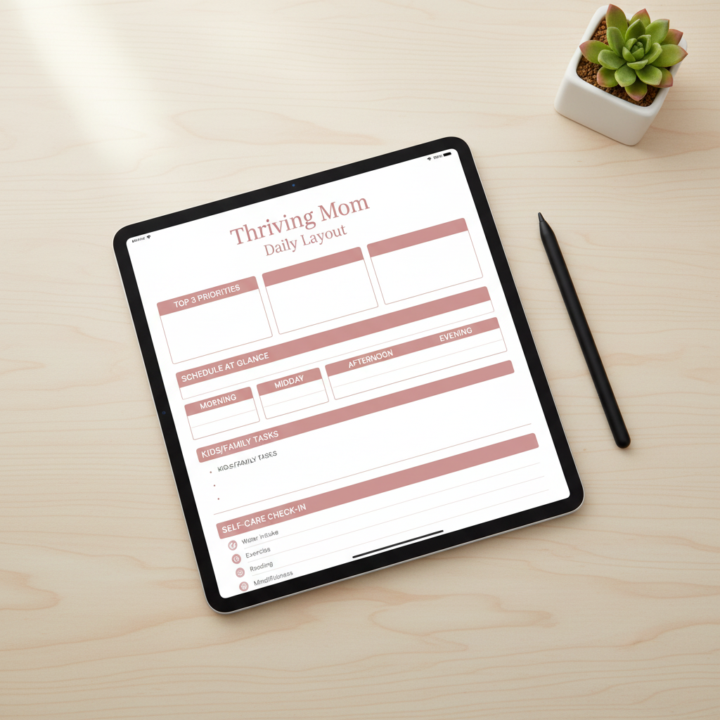 The Thriving Mom Daily Planner — Digital Download