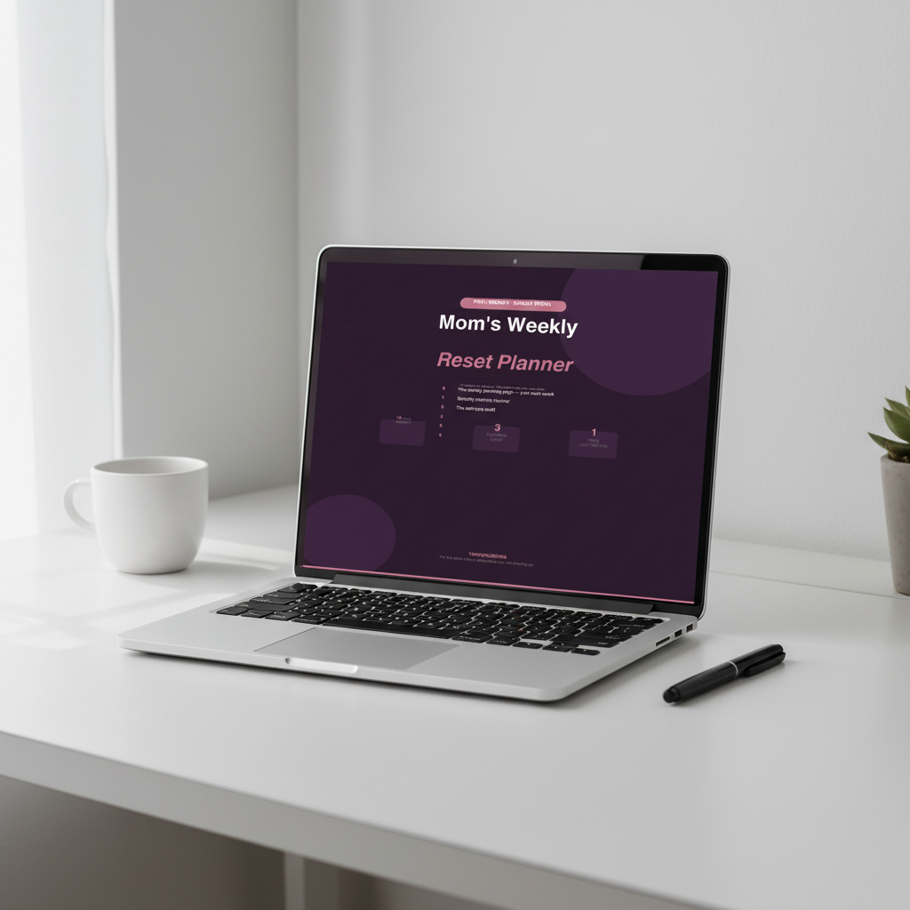 5-Day Mom Reset Journal — Digital Download