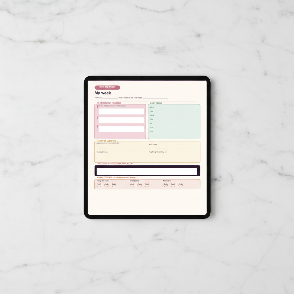 5-Day Mom Reset Journal — Digital Download