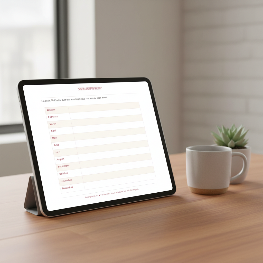 Year-in-Review & Intention Workbook — Digital Download