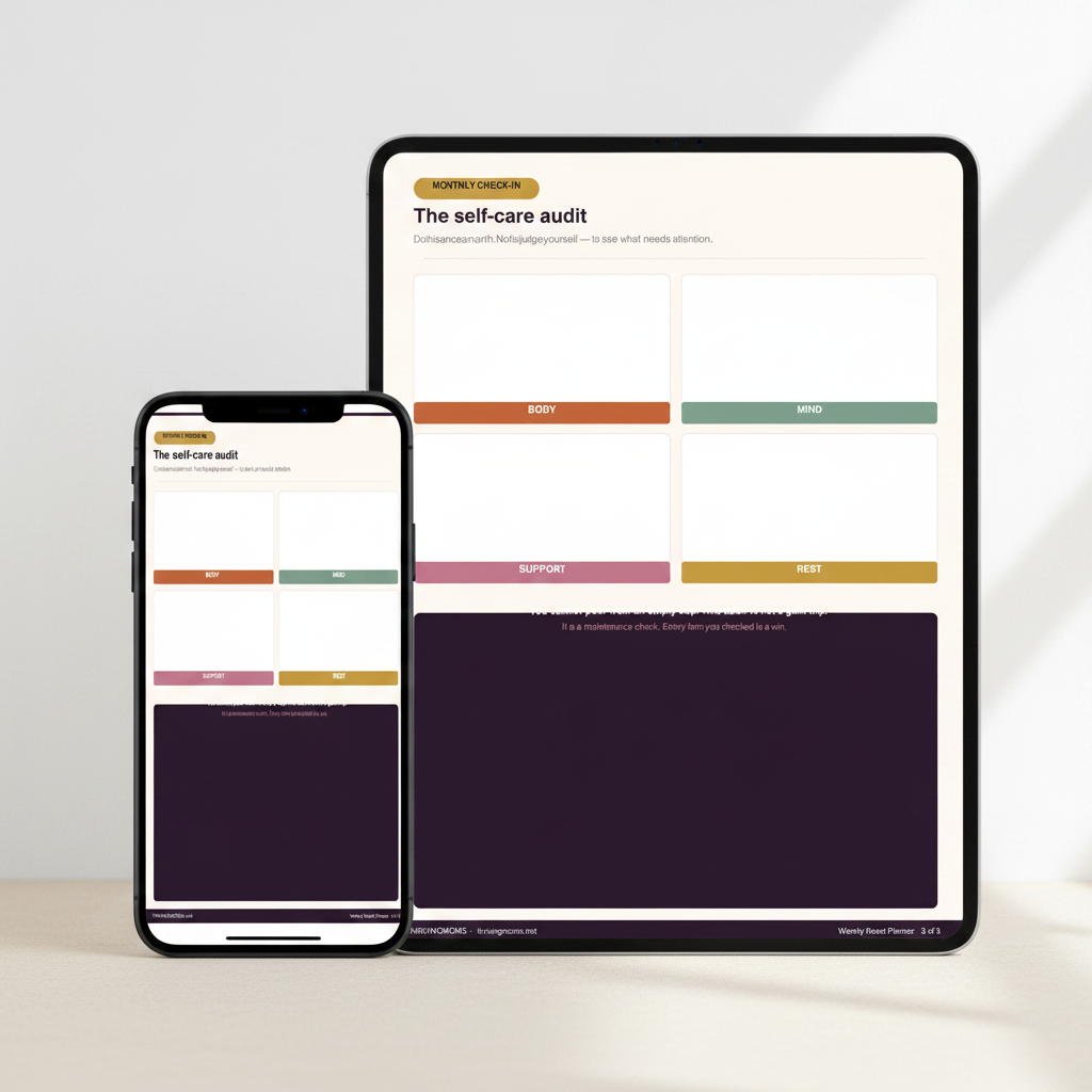 5-Day Mom Reset Journal — Digital Download