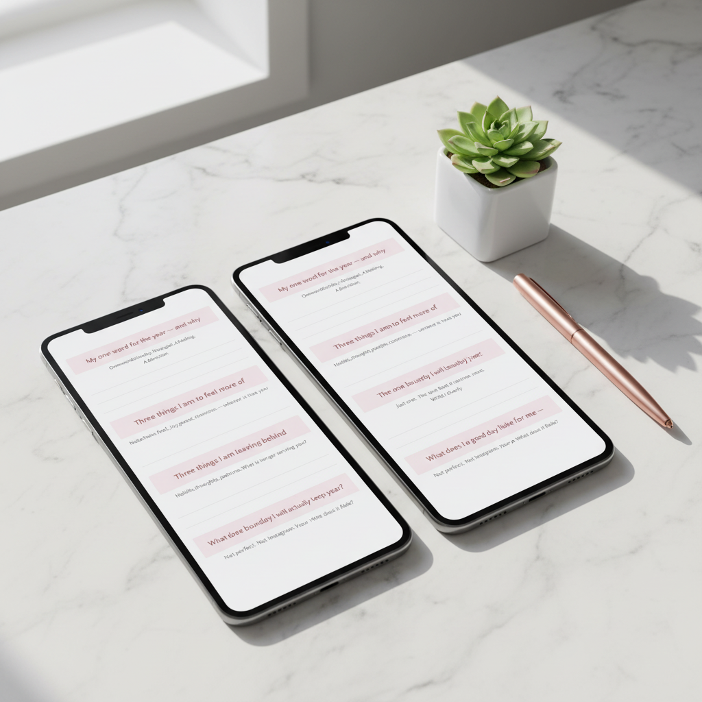 Year-in-Review & Intention Workbook — Digital Download