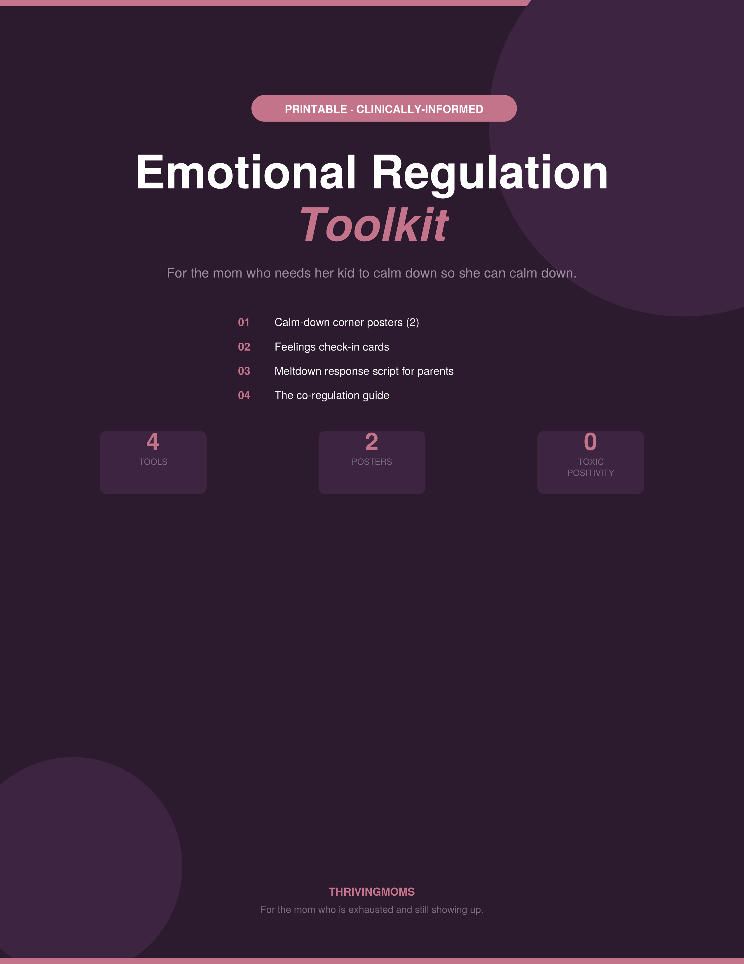 Emotional Regulation Toolkit — Digital Download