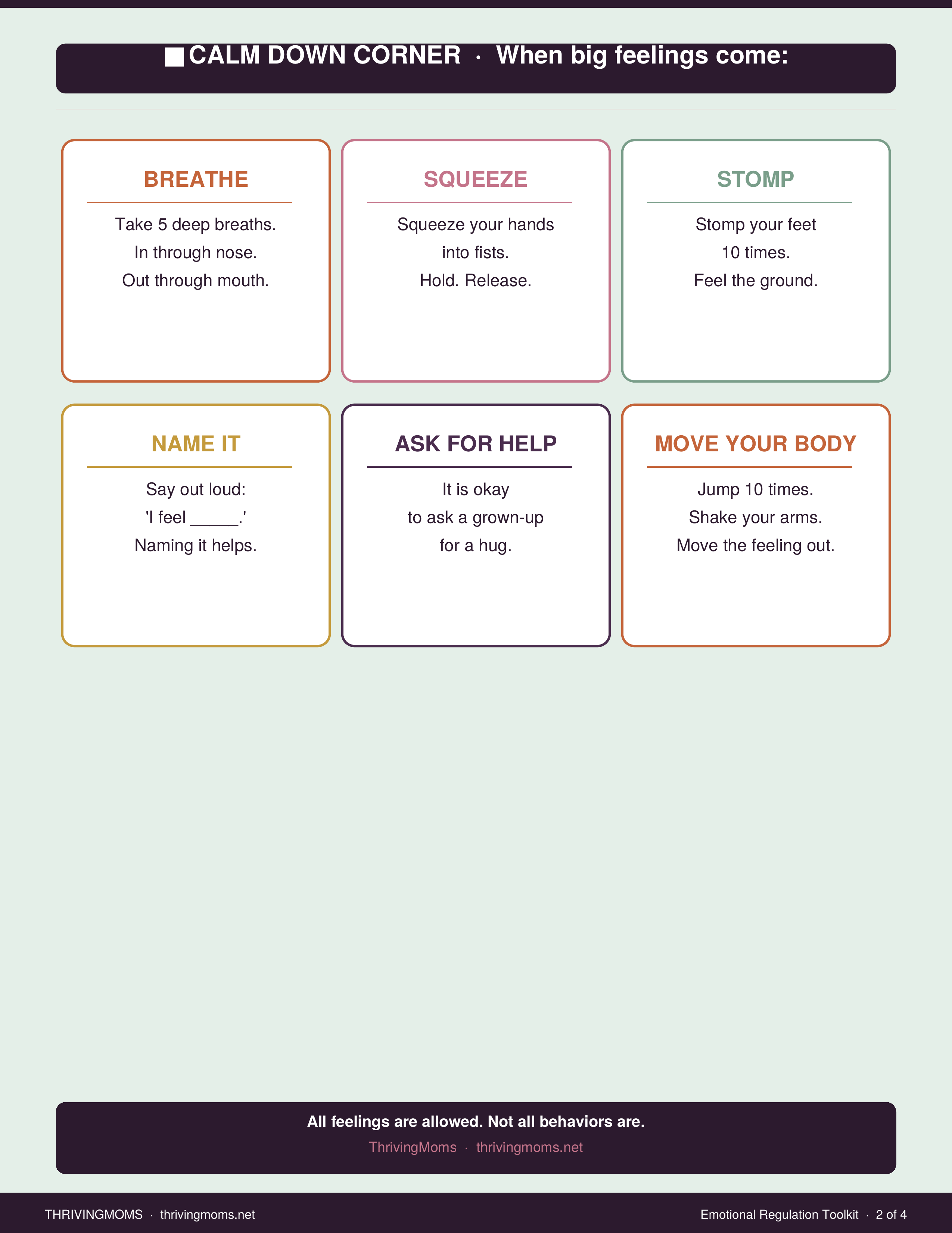 Emotional Regulation Toolkit — Digital Download