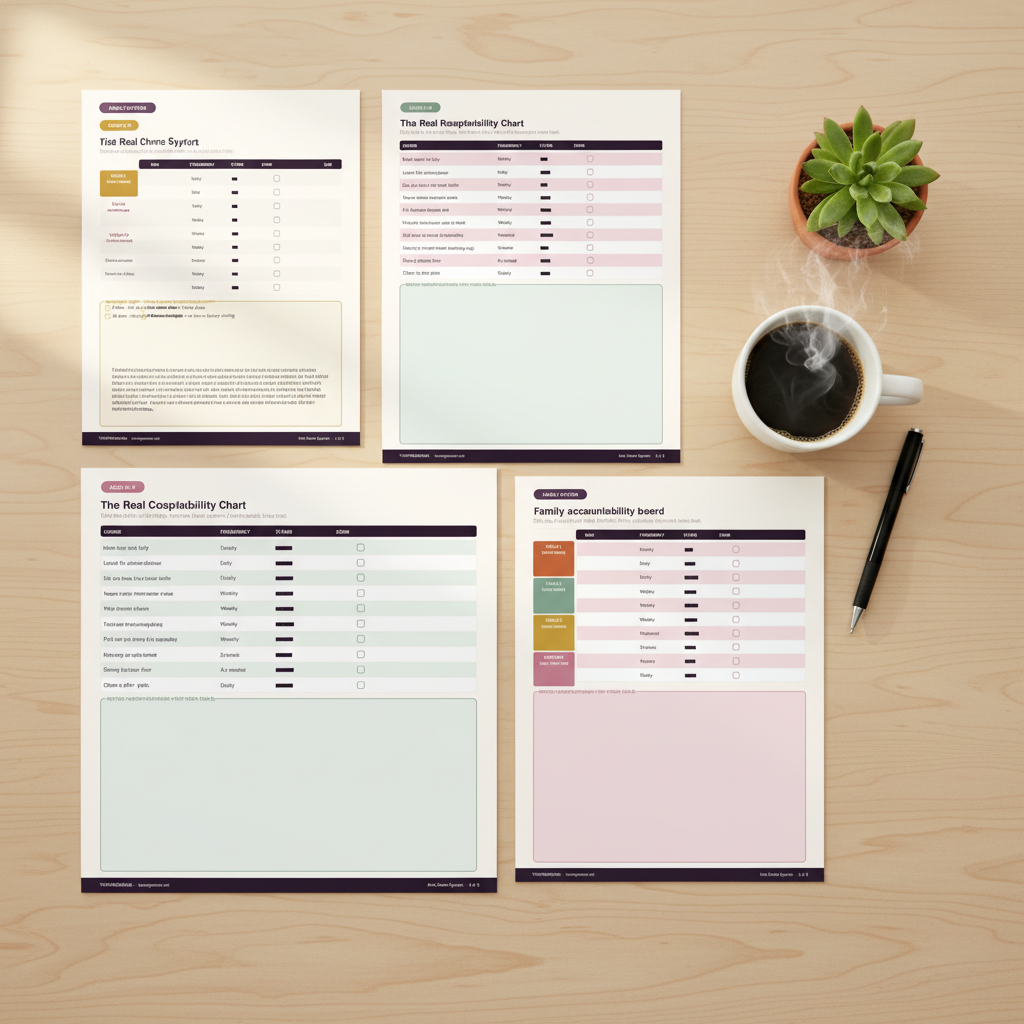 Flat Lay All Pages Mockup