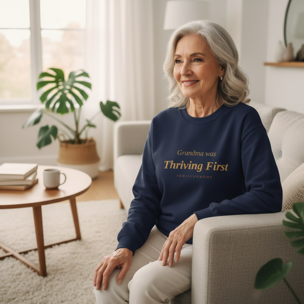 Grandma Thriving First - Navy Lifestyle Mockup