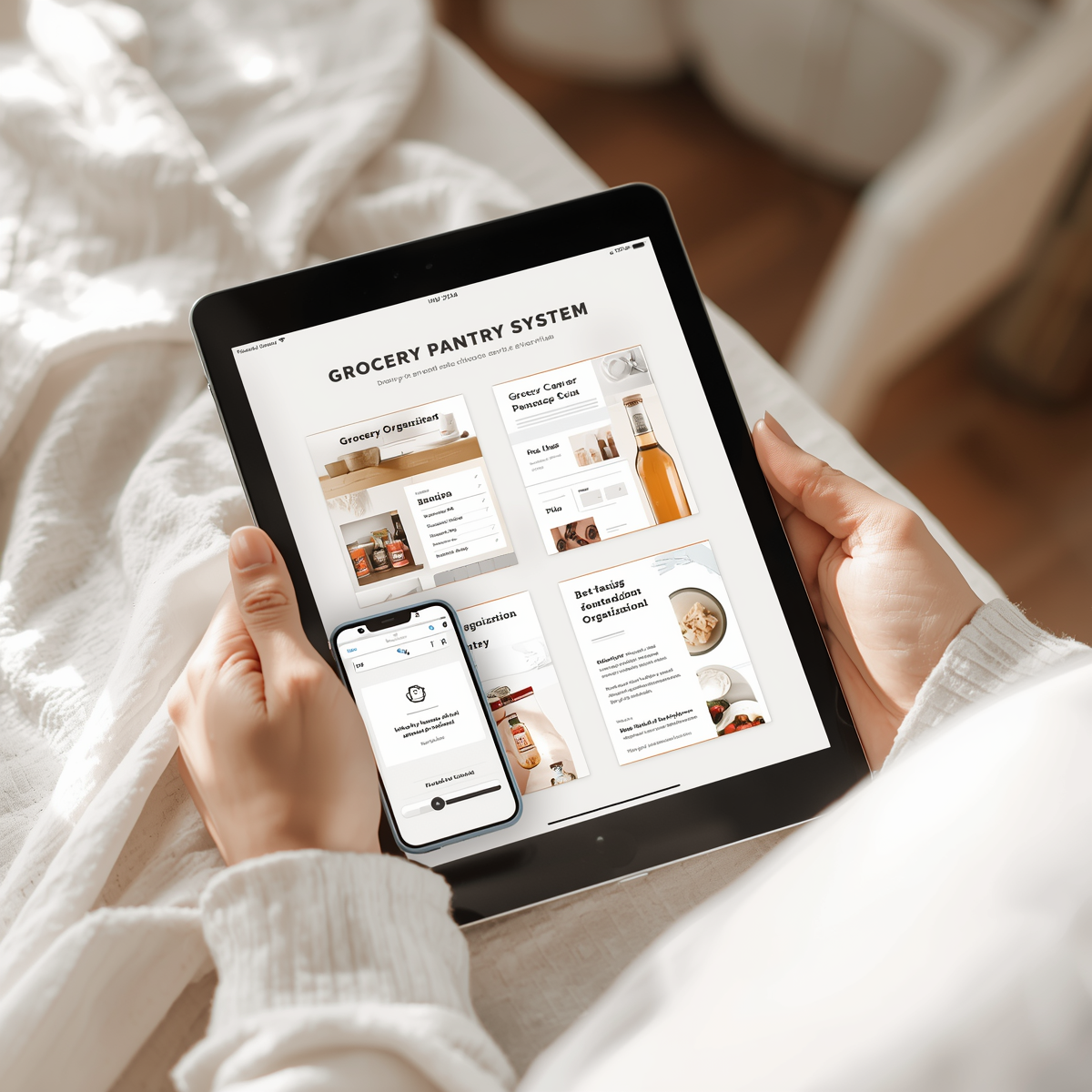 Grocery and Pantry System Digital Download - meal prep and shopping planner for moms - gift for moms