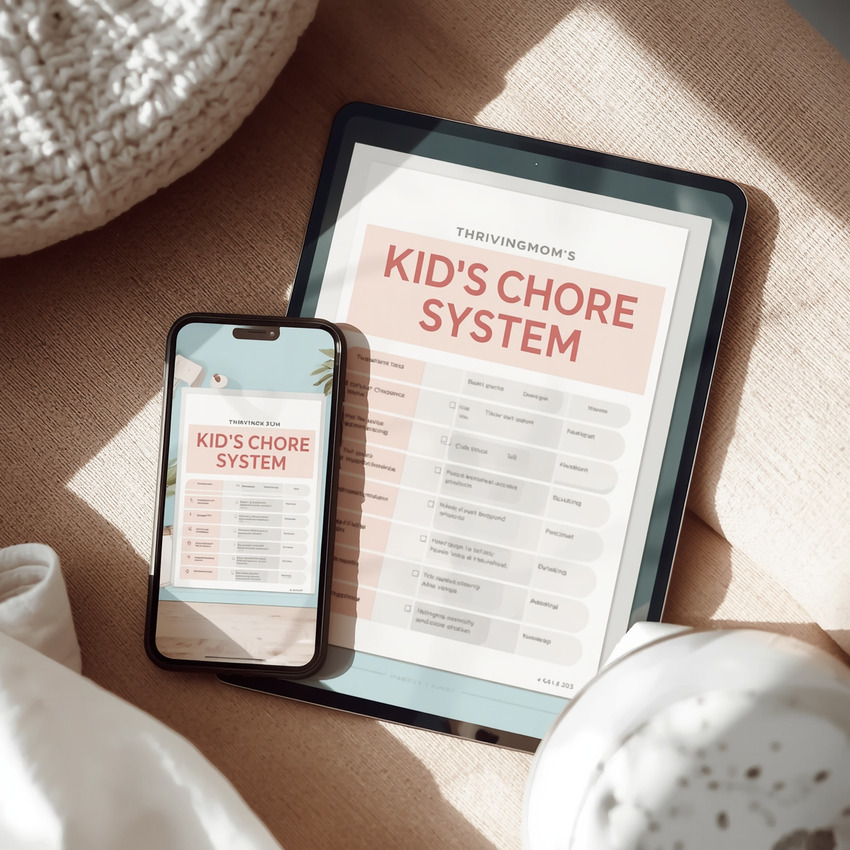 Kids Chore System Digital Download - printable chore chart for children - gift for moms
