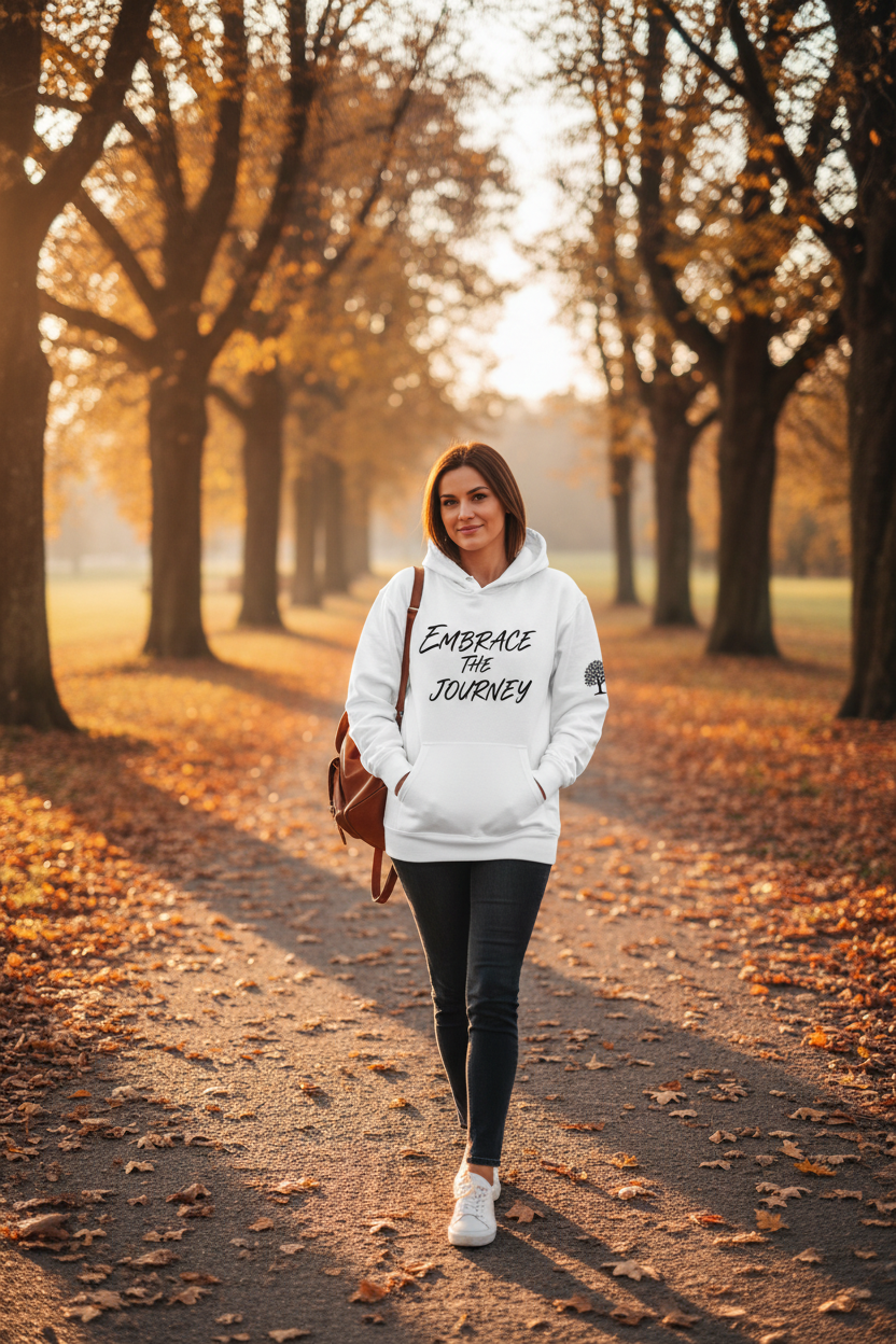 Fearless Limitless hoodie outdoor golden hour lifestyle
