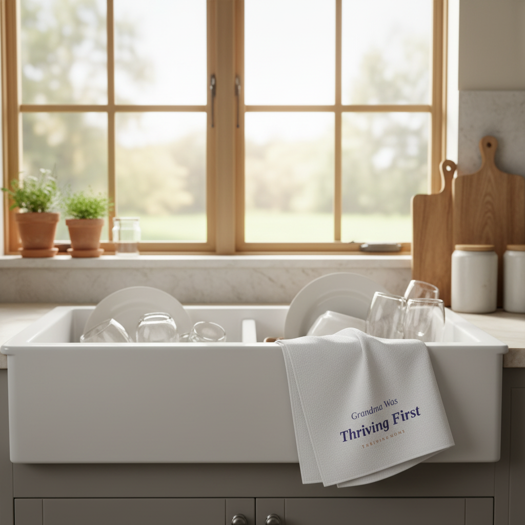 Kitchen Towel at Sink