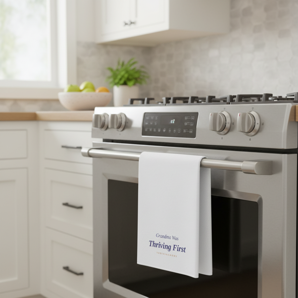 Kitchen Towel on Oven Handle