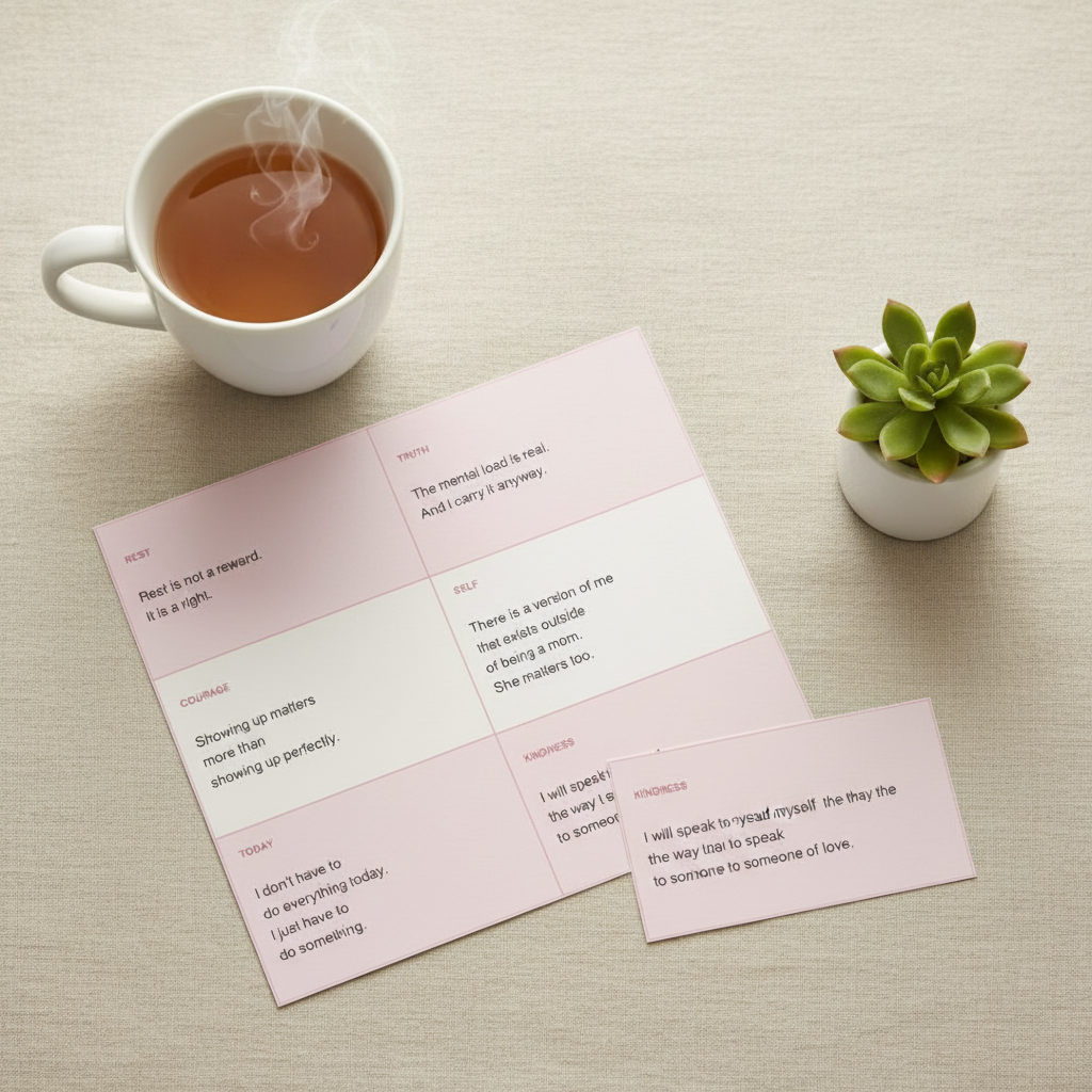 30 Mom Affirmation Cards — Printable Digital Download