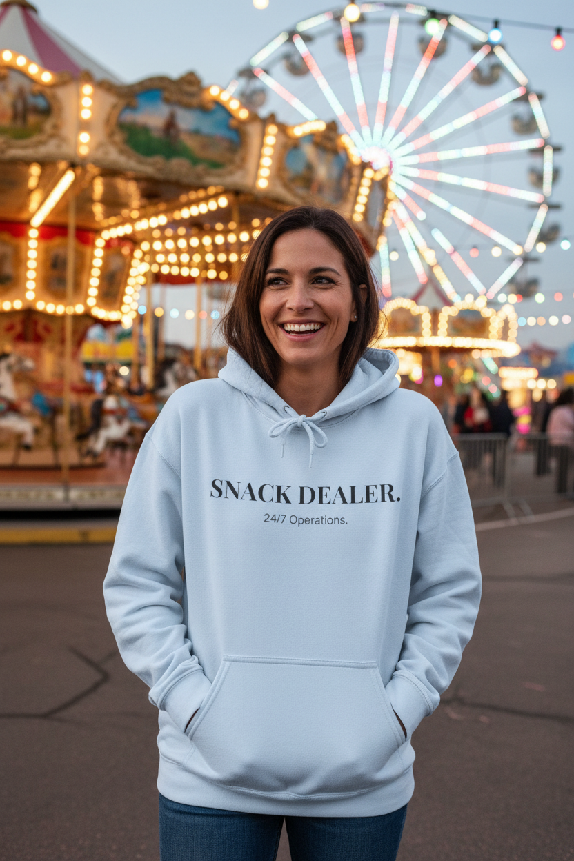 Light Blue Hoodie Carnival Mockup