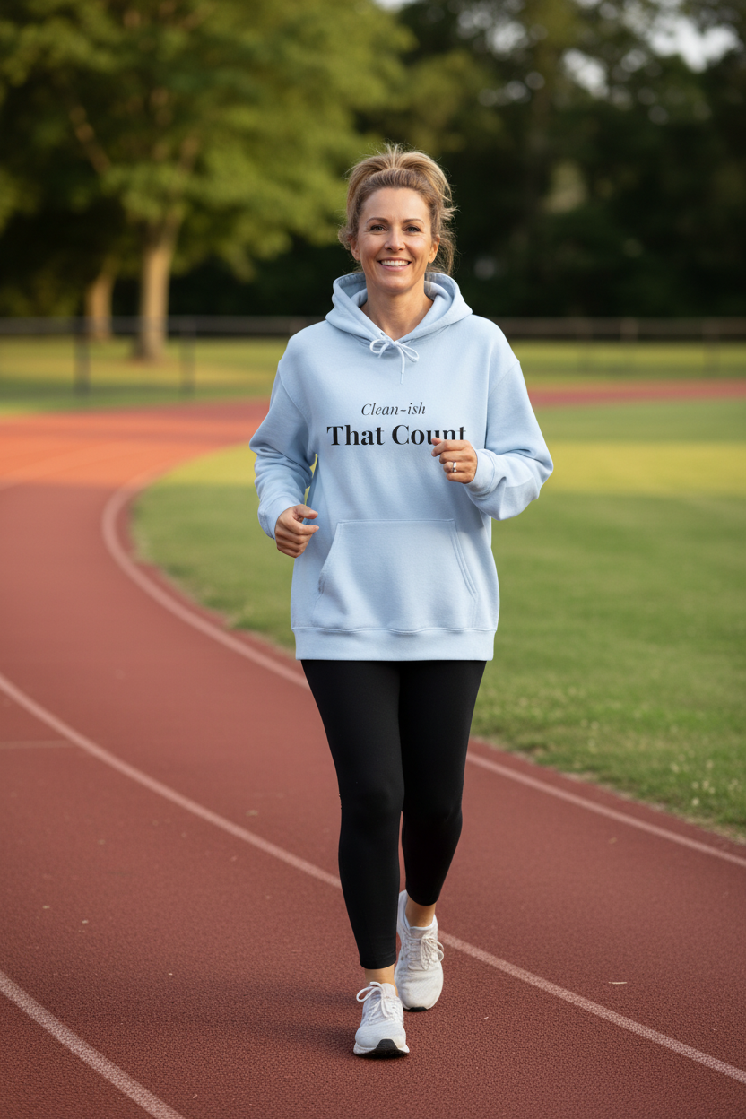Light Blue Hoodie Lifestyle Mockup