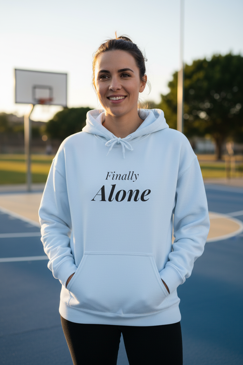 Light Blue Hoodie Lifestyle